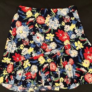 Chaps womens skirt size Large flowers